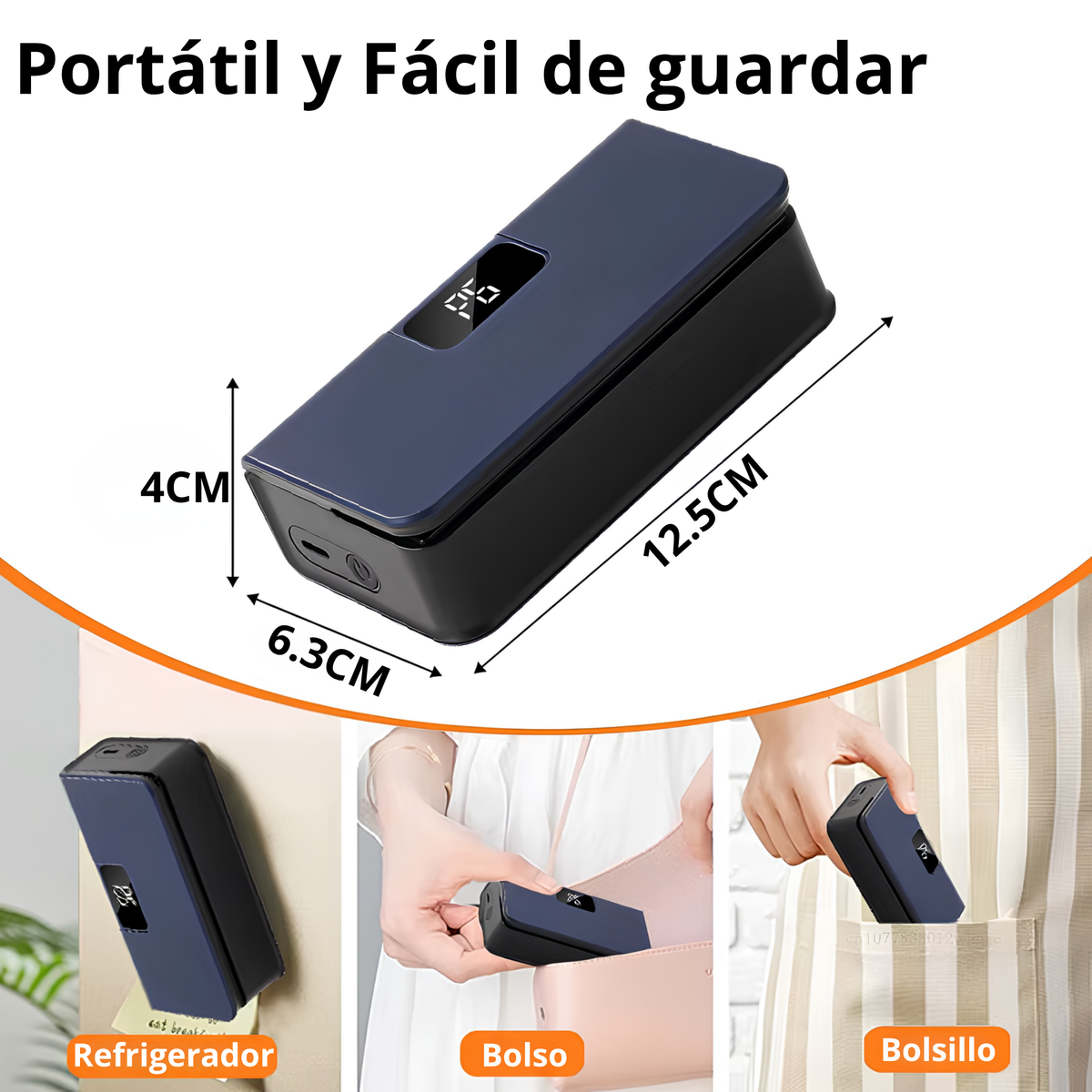 Mini Selladora Térmica 2 en 1 | Sella y Corta Bolsas en Segundos para Conservar tus Alimentos Frescos