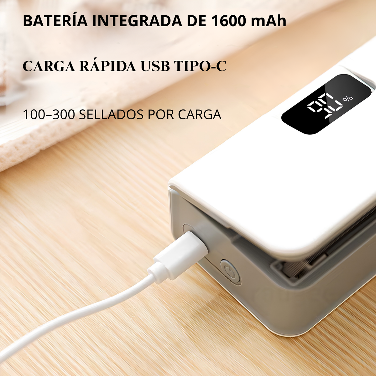 Mini Selladora Térmica 2 en 1 | Sella y Corta Bolsas en Segundos para Conservar tus Alimentos Frescos